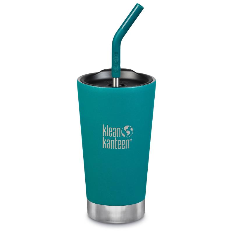 Termokop Med Sugerørslåg, 473 Ml, Emerald Bay fra Klean Kanteen