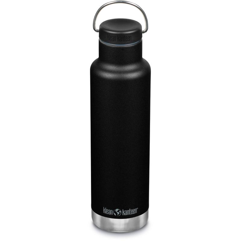 Vandflaske Med Låg Og Hank, 592 Ml, Sort fra Klean Kanteen