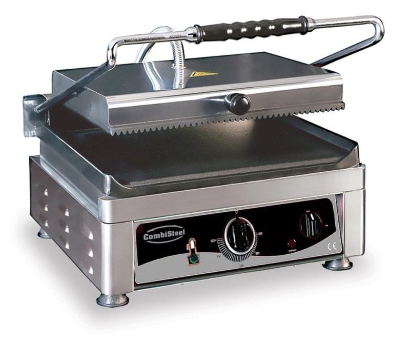 Klemgrill Combisteel   Single   Glat Bund, Rillet Top fra Gastroudstyr