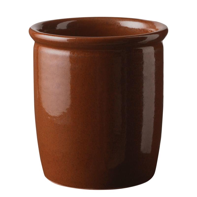 Syltekrukke 1 Liter, Terracotta fra Knabstrup