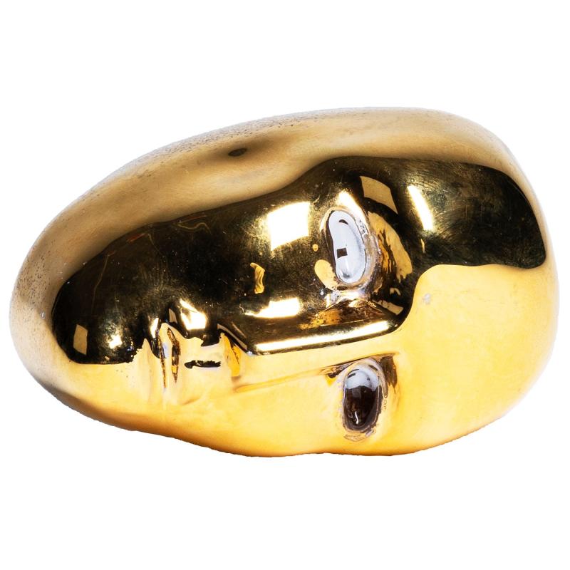 Brains When We Dance Skulptur, Guld fra Kosta Boda