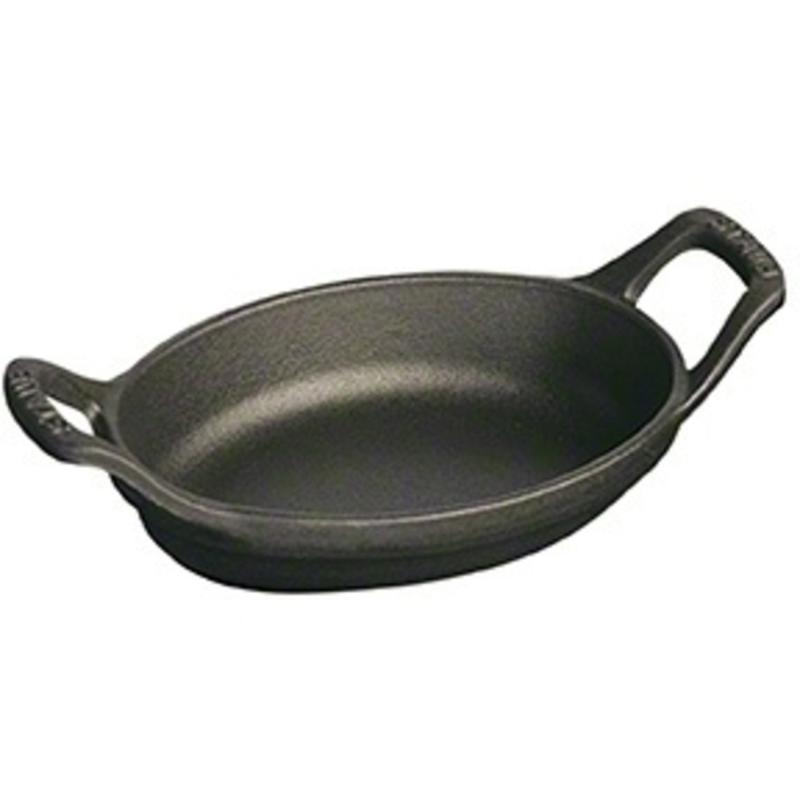 La Cocotte Ovalt Ovnfast Fad 15cm. 0,6 Liter, Sort fra Staub