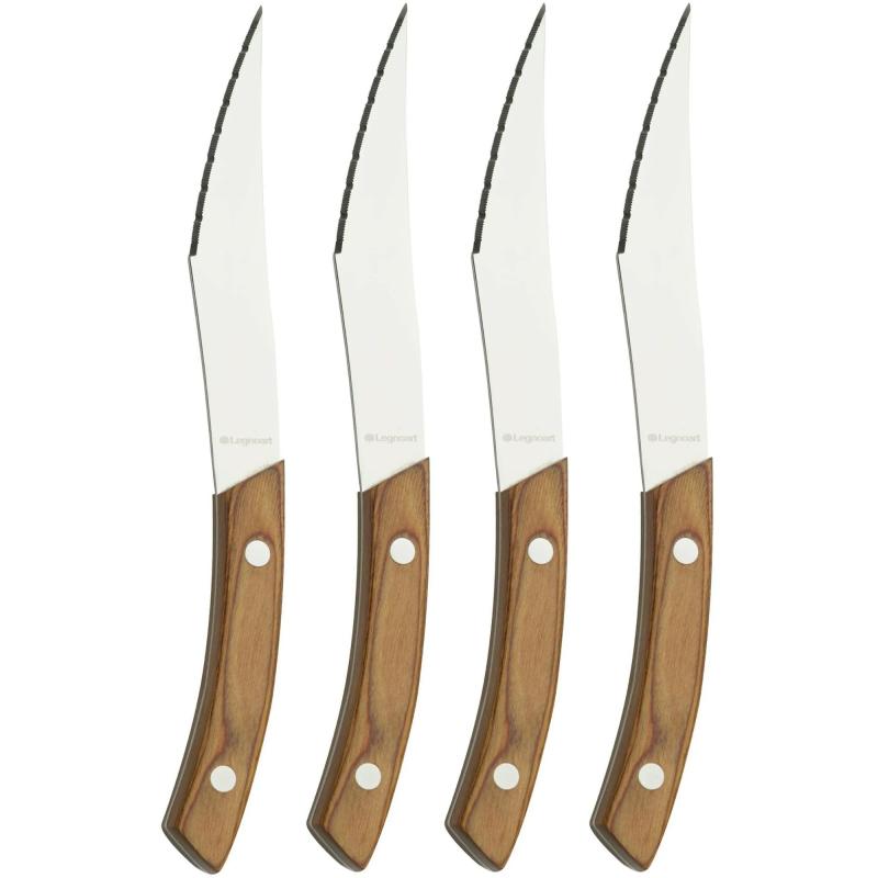 Ck40a Napoli Pizza  Og Steakknive, Lyst Træ, 4 Stk. fra Legnoart