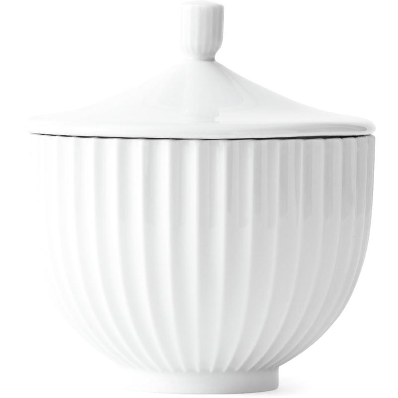 Bonbonniere 14 Cm., Hvid fra Lyngby Porcelæn