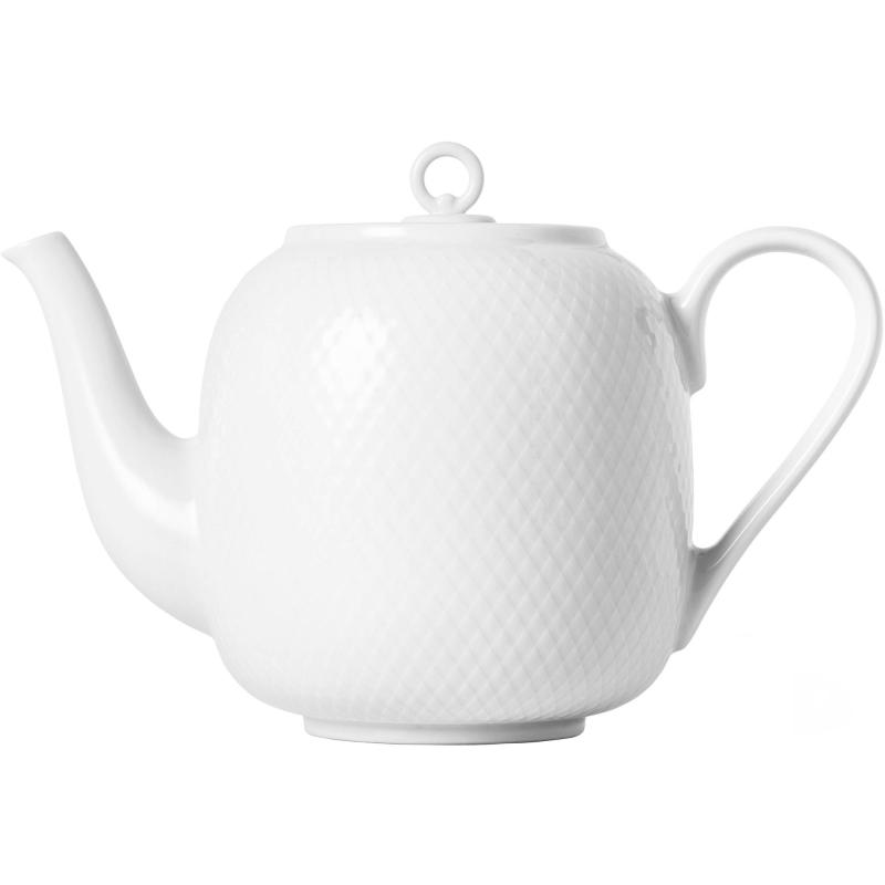Rhombe Tekande 1,9 Liter, Hvid fra Lyngby Porcelæn