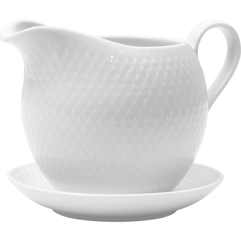 Rhombe Saucekande fra Lyngby Porcelæn