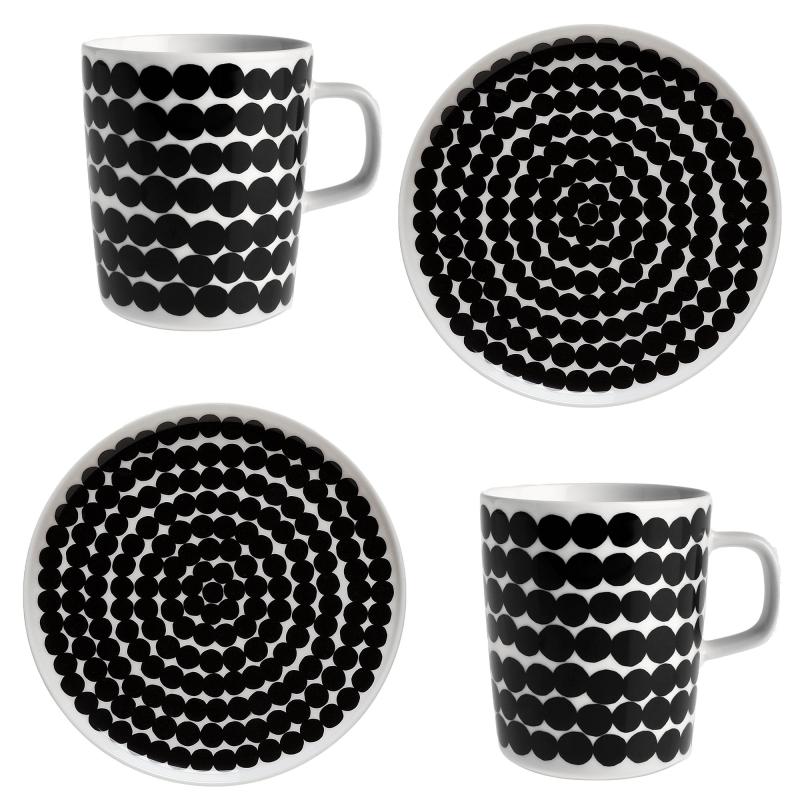 Räsymatto Morgenmadssæt, Krus & Tallerken fra Marimekko