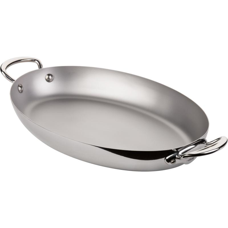 Cook Style Oval Pande I Rustfrit Stål fra Mauviel
