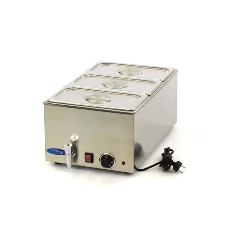 Bain Marie Med Vandhaner Inklusive 3 X 1 3 Gn Sæt   Maxima fra Gastroudstyr
