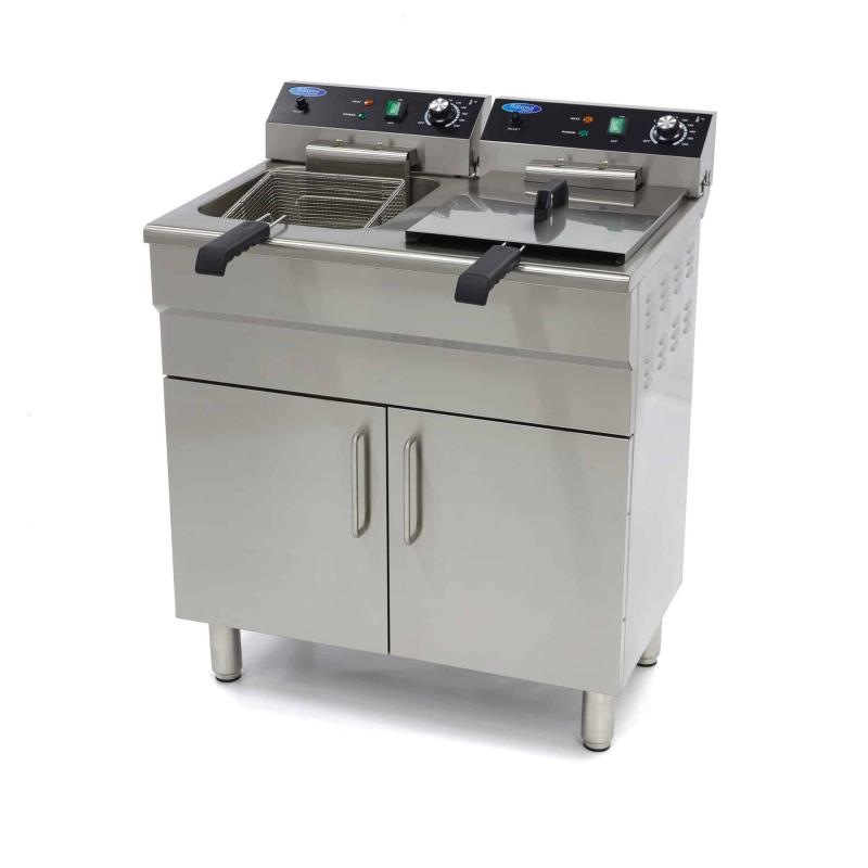 Elektrisk Friture 2 X 16l   M. Vandhane Og Skab   Maxima fra Gastroudstyr