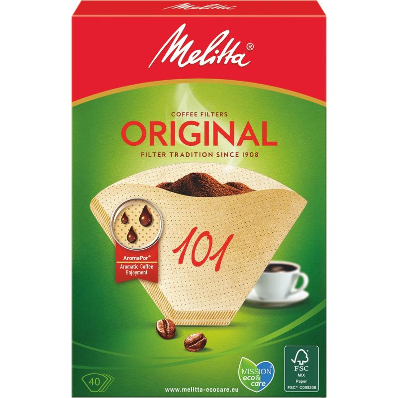 101 40 Ubleget Kaffefiltre fra Melitta