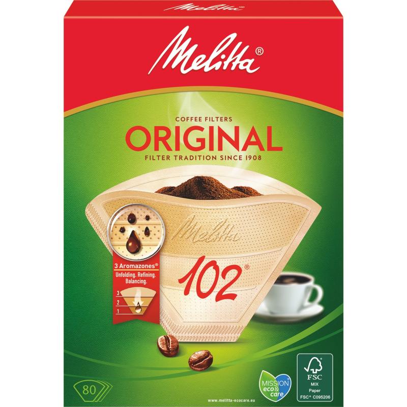 102 80 Ubleget Kaffefiltre fra Melitta