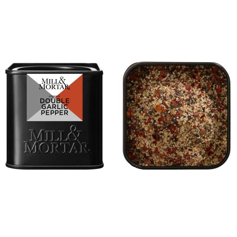 Double Garlic Pepper 50 G fra Mill & Mortar
