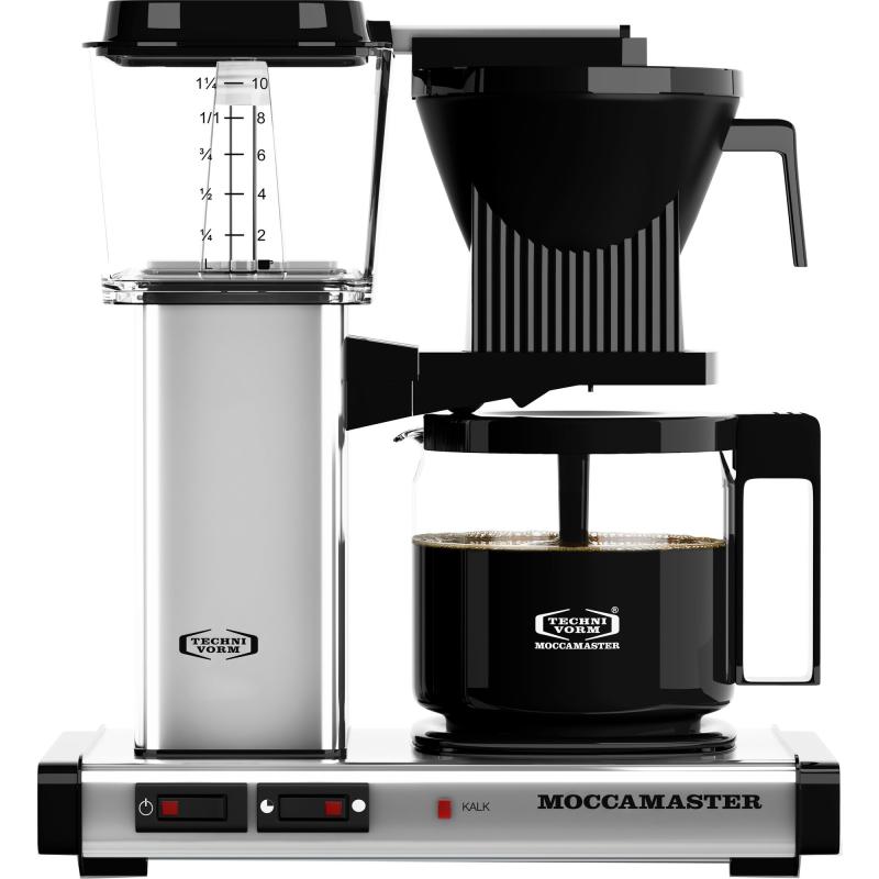Automatic S Kaffemaskine, Poleret Sølv fra Moccamaster