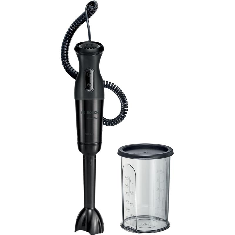 Maxomixx Stavblender Med Bæger, 1000 Watt, Karbon Sort fra Bosch