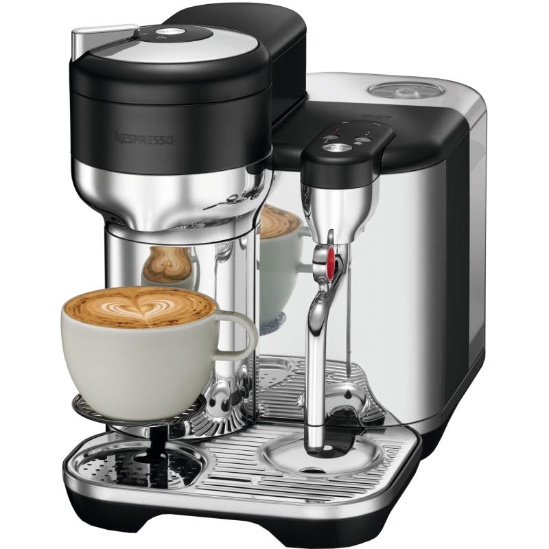 By Sage Vertuo Creatista Kapselmaskine, Sort Rustfrit Stål fra Nespresso