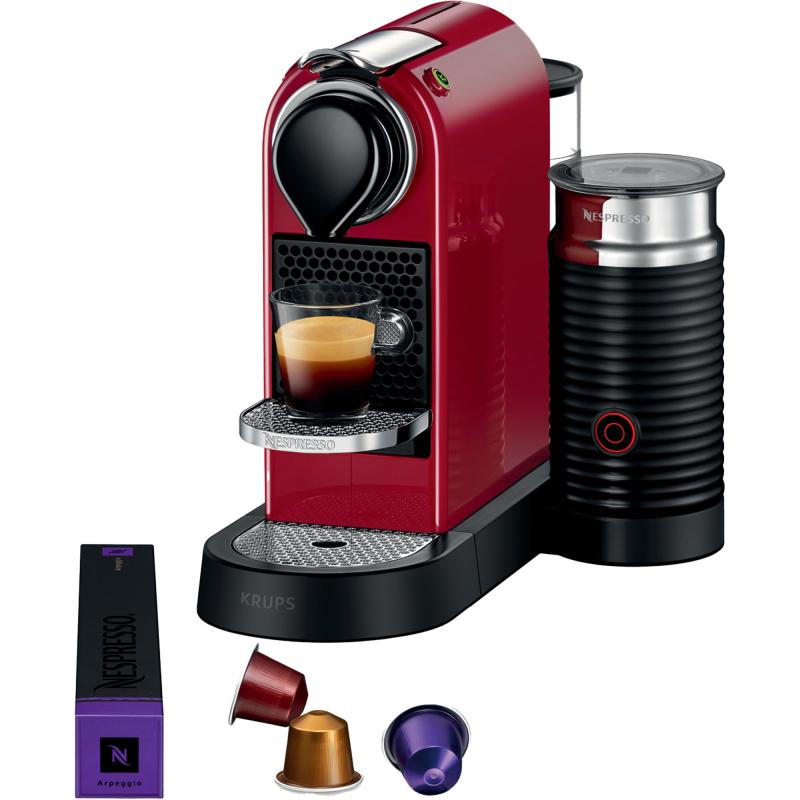 Citiz & Milk By Krups Kaffemaskine, Rød fra Nespresso