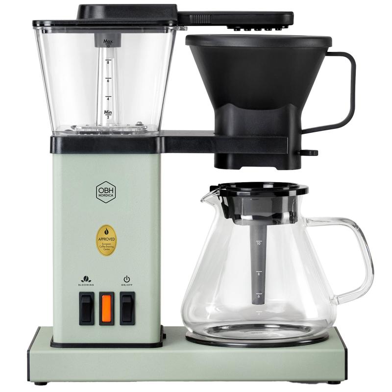 Blooming Prime Kaffemaskine 1,25 Liter, Misty Green fra Obh Nordica