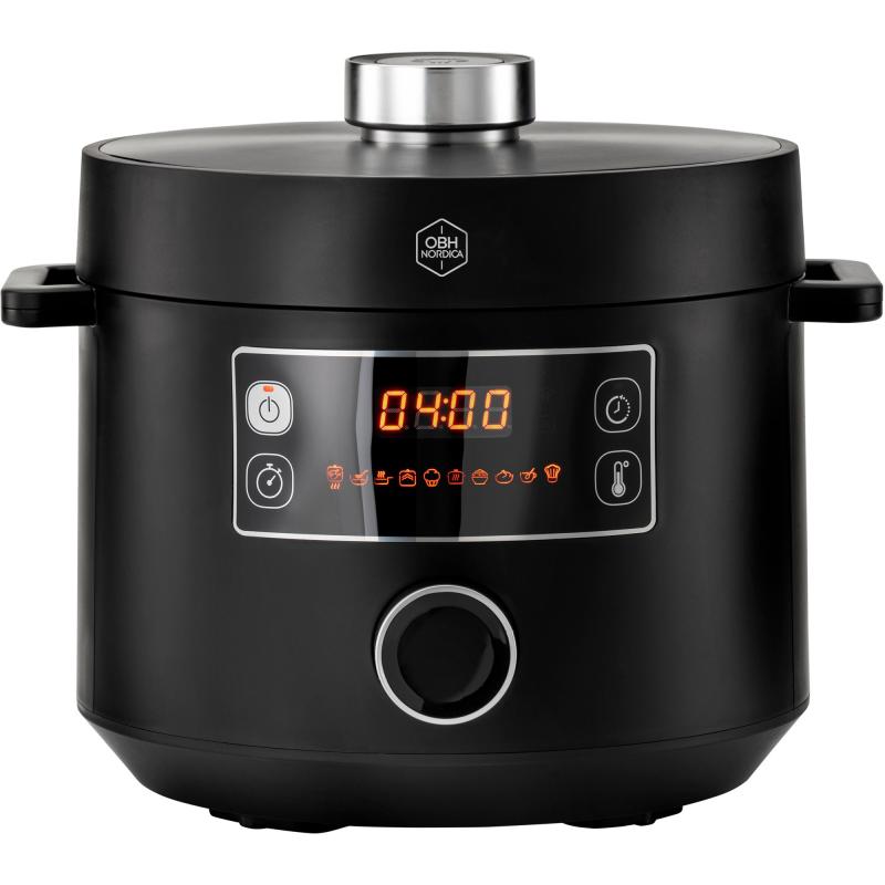 Turbo Cuisine Multicooker 4,8 Liter, Sort fra Obh Nordica