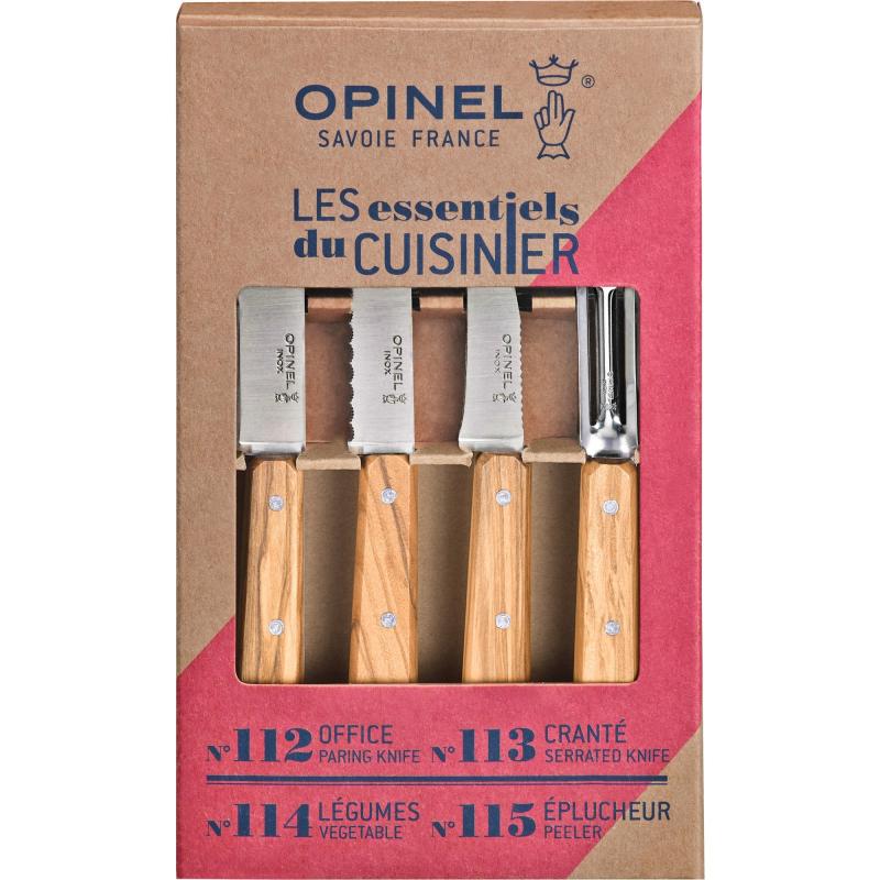 Boxes Essentiel Knivsæt, Oliventræ fra Opinel