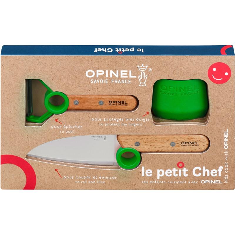 Le Petit Chef Børnesæt 3 Dele, Grøn fra Opinel
