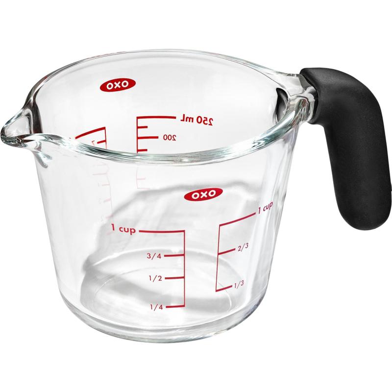 Målebæger 0,25 Liter, Glas fra Oxo