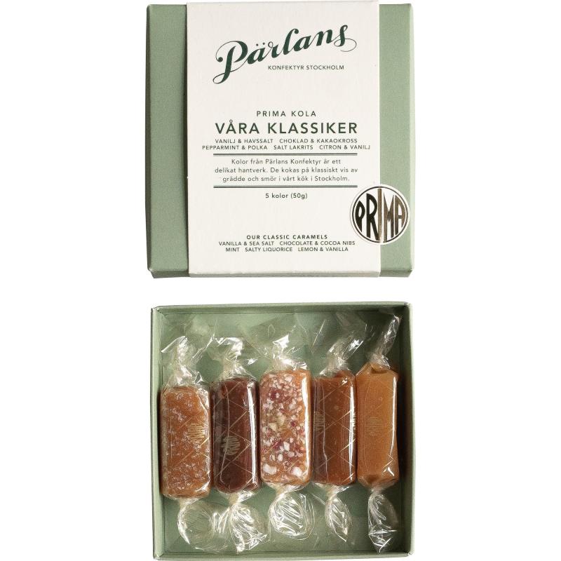Vores Klassikere Karameller, 5 Stk. fra Pärlans Konfektyr