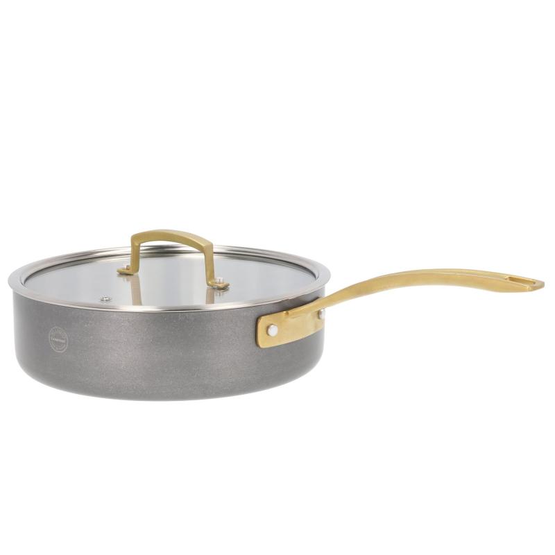 Durance Traktørpande Med Låg 24 Cm, Rustfrit Stål fra Pillivuyt