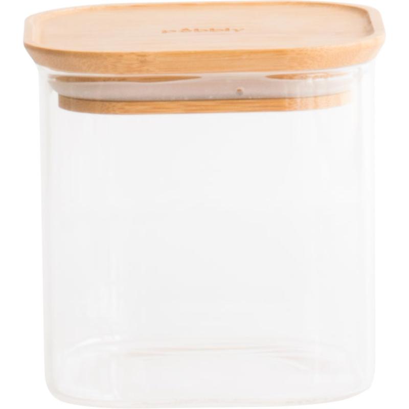 Glasboks Med Bambuslåg 800 Ml fra Pebbly