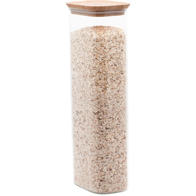 Opbevaringsglas Med Bambuslåg 260 Cl fra Pebbly