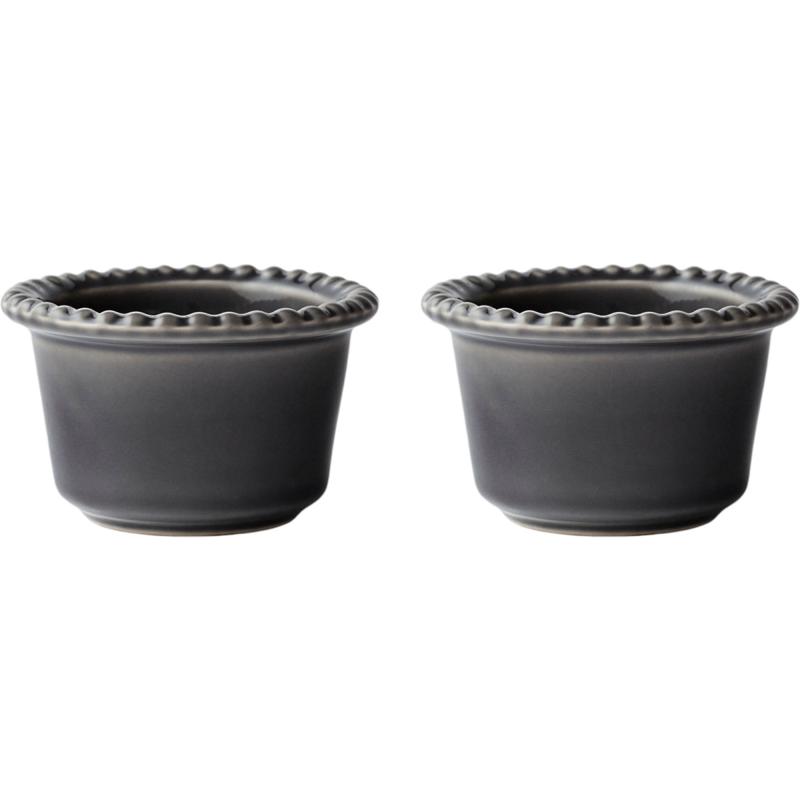 Daria 12 Cm Serveringsskål 2 Stk, Clean Grey fra Potteryjo
