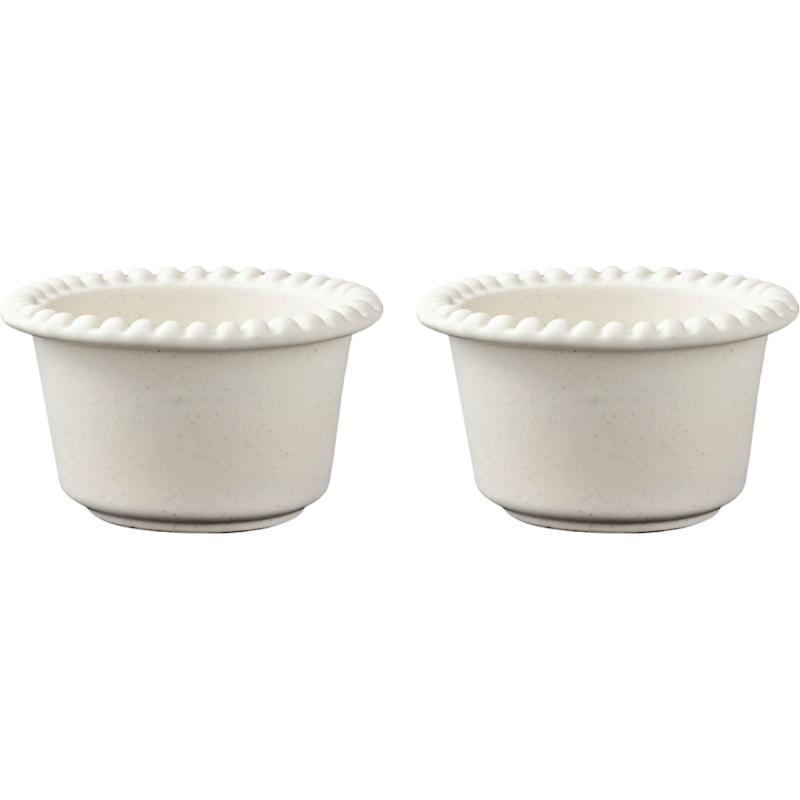 Daria 12 Cm Serveringsskål 2 Stk, Cotton White fra Potteryjo