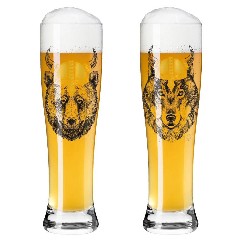 Brauchzeit No. 15 & 16 ølglas Hvede, 2 Stk. fra Ritzenhoff