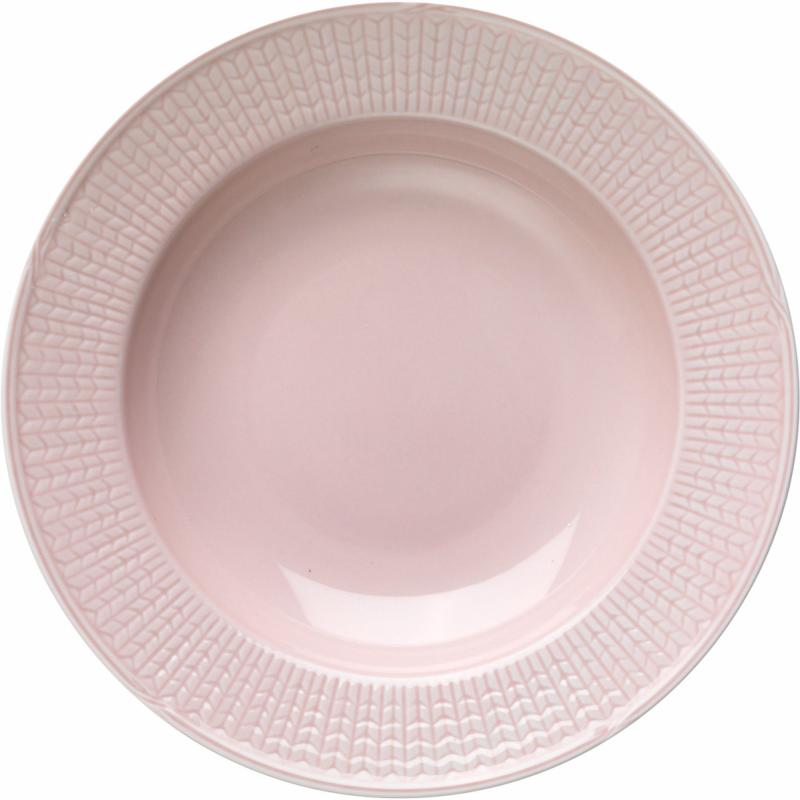 Swedish Grace Dyb Tallerken 25 Cm, Rose fra Rörstrand
