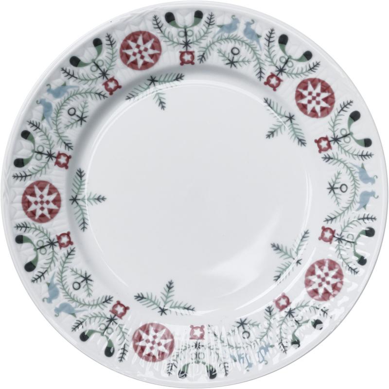Swedish Grace Vinter Tallerken 17 Cm., Porcelæn fra Rörstrand