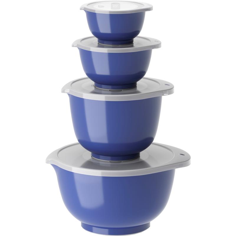 New Margrethe Skåle 0,25 + 0,5 + 1,5 + 3 Liter, Electric Blue fra Rosti