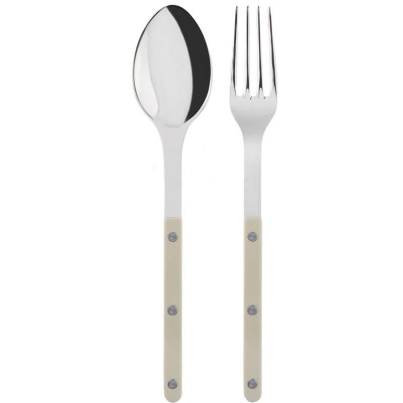 Bistrot Solid Serveringssæt 2 Dele, Light Kaki fra Sabre Paris