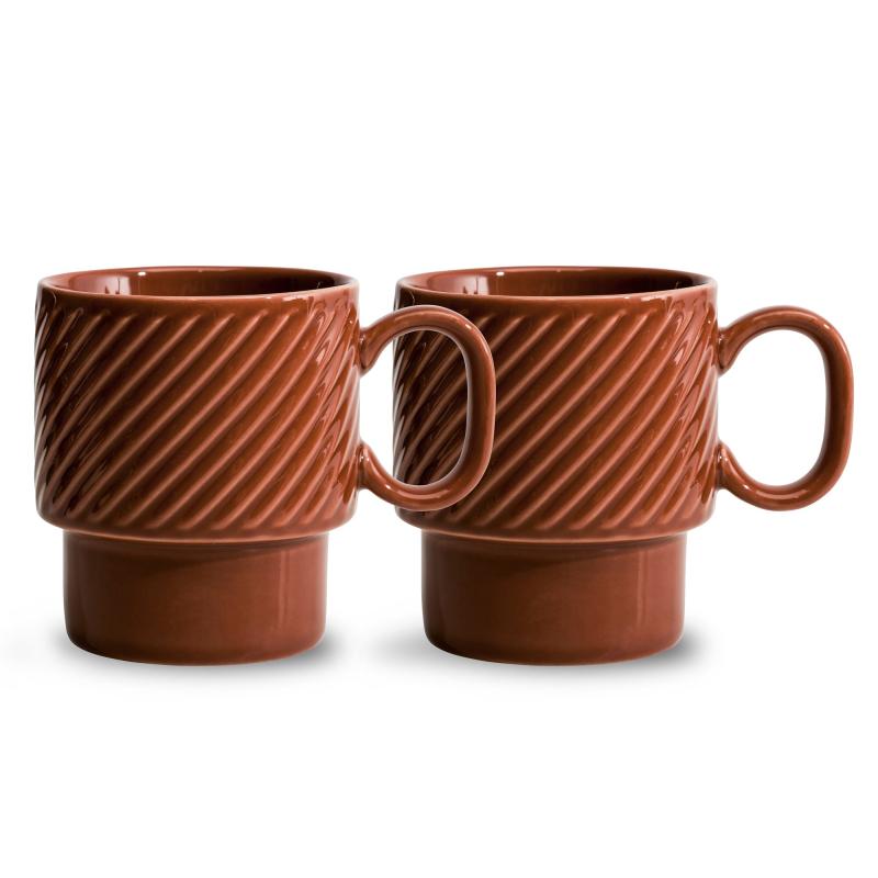 Coffee & More Kaffekrus 2 Pak, Terracotta fra Sagaform