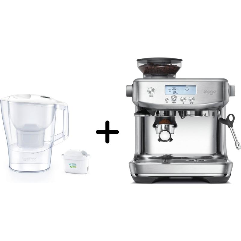 Ses878bss0 The Barista Pro Espressomaskine + Brita Aluna Filterkande fra Sage