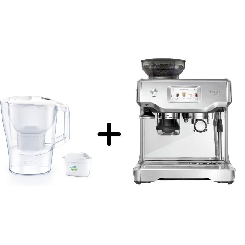 Ses880bss The Barista Touchâ¢ Espressomaskine + Brita Aluna Filterkande fra Sage