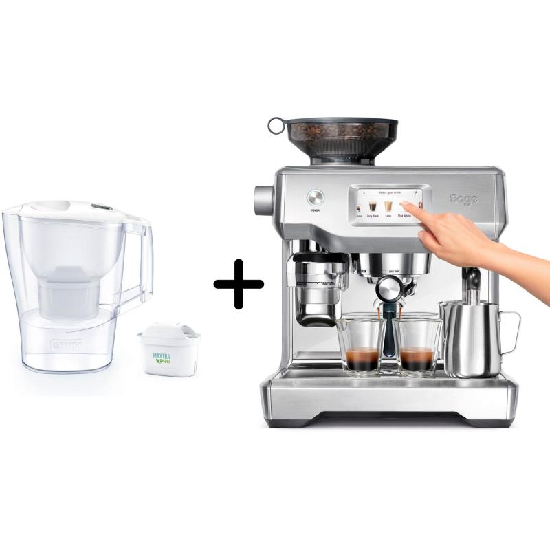 Ses990 The Oracle Touch Espressomaskine + Brita Aluna Filterkande fra Sage