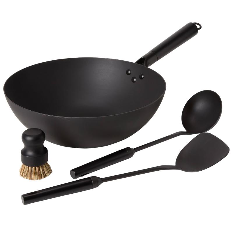 Wok Sæt, Kulstofstål fra Satake
