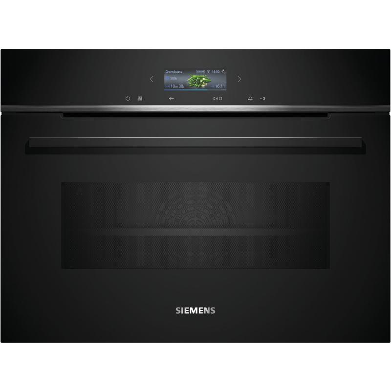Cm724g1b1 Iq700 Kompakt Ovn Mikro, Sort fra Siemens