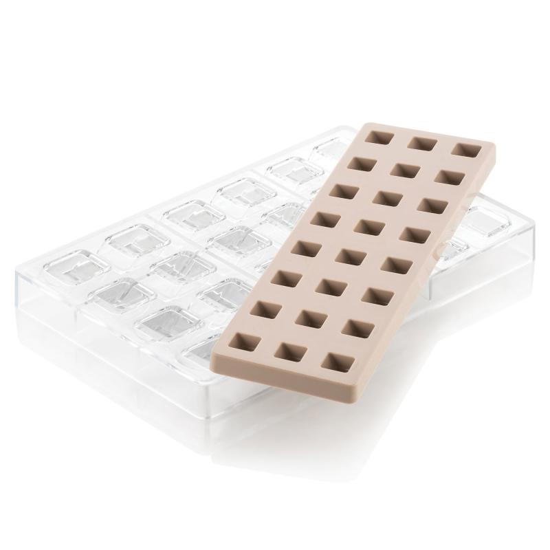 Kit Quadro 01 Chokoladesæt, Silikone Tritan fra Silikomart