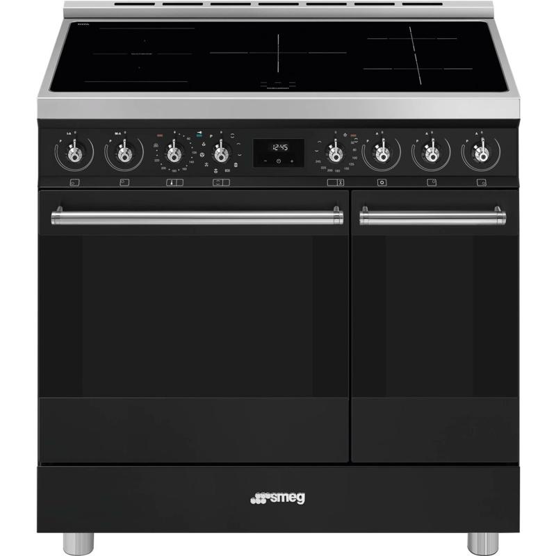 C92ipmb2 Classic Induktionskomfur, Mat Sort fra Smeg
