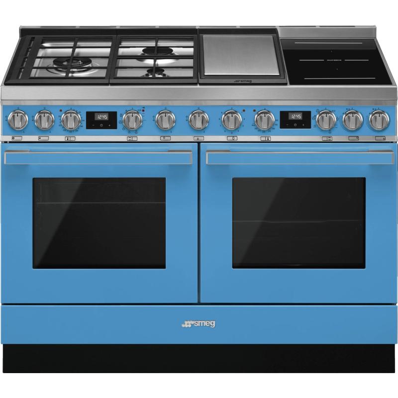Cpf120igmpt Portofino Gas  Induktionskomfur, Turkis fra Smeg