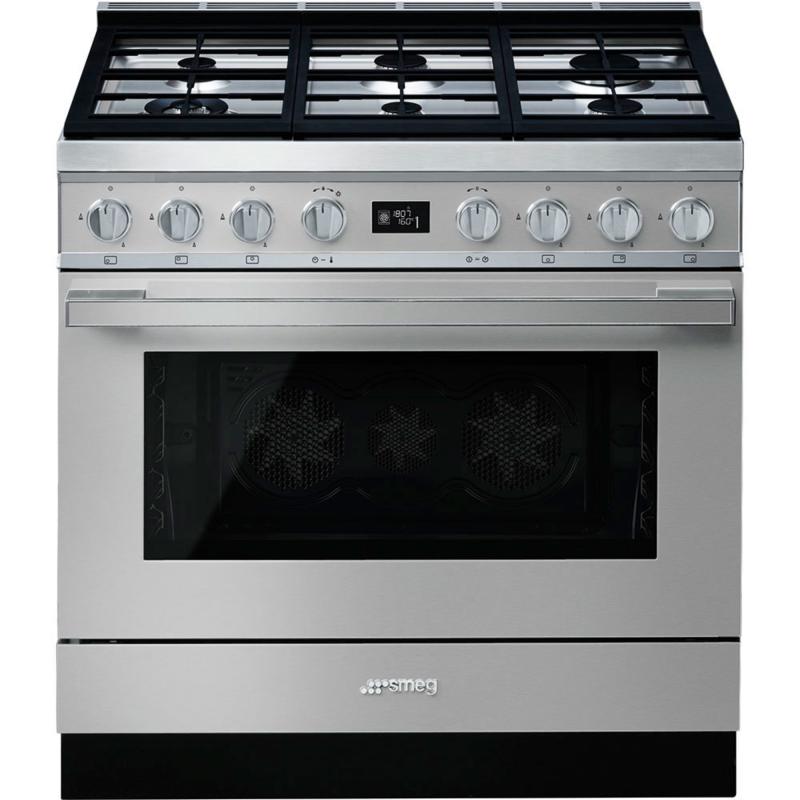 Cpf9gpx Portofino Gaskomfur, Rustfrit Stål fra Smeg