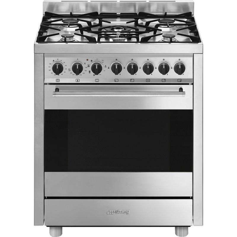 Mista Gaskogekomfur, Rustfrit Stål fra Smeg