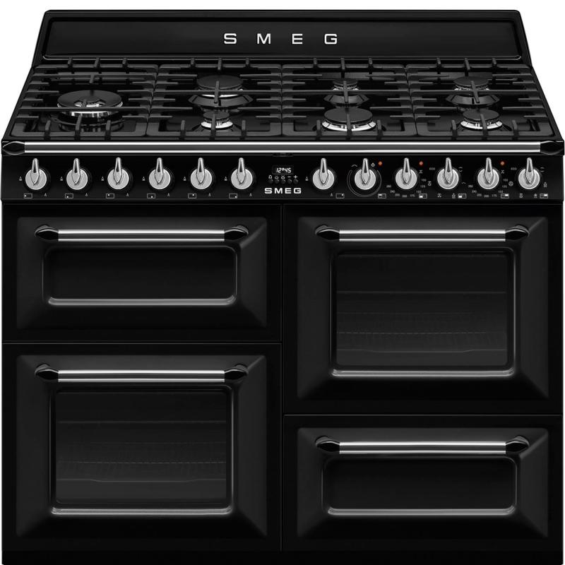 Tr4110bl1 Victoria Gaskomfur 110 Cm, Sort fra Smeg