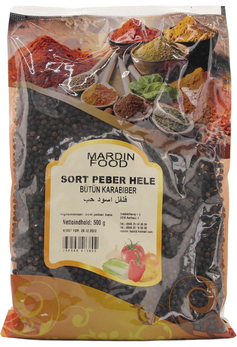 Mardin Food Sort Peber Hele 500 G
